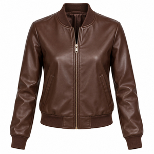 Chaqueta de Plumón de Invierno de Alta Calidad para Mujer, Chaqueta Acolchada con Cuello Alto, Chaqueta Bomber Personalizada - Product Image 5