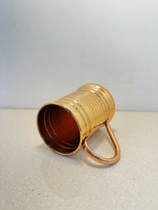 Premium Pure Copper Beer Tankard Mug 16oz Handcrafted Hammered Copper Stein with Handle Wholesale Barware Cocktail <b>Drinkware</b> - Product Image 3