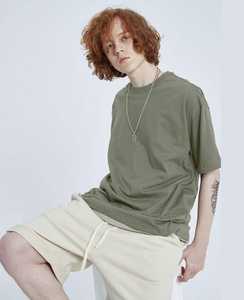 Camiseta Extra Grande para Hombre, 100% Algodón Jersey, Color Liso, Manga Corta, Cuello Redondo, Corte Regular, Logotipo Personalizado, Ropa Casual Urbana - Product Image 3