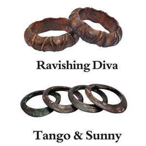 Ensemble de bracelets en bois de Sissoo faits à la main, bijoux artisanaux sculptés, bijoux rustiques bohèmes, bracelets en bois de Sheesham pour femmes, naturels et rustiques - Product Image 6