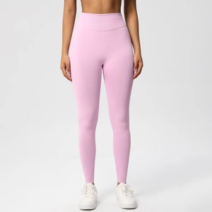 Custom Wholesale Uzas Sports Womens Solid Fitness Breathable High Waisted Elastic Waist Full-Length Quick Dry <b>Seamless</b> <b>Leggings</b> - Product Image 5