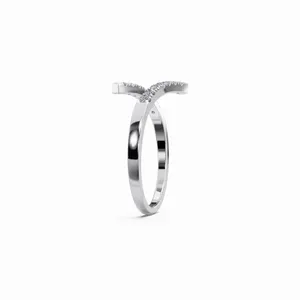 <b>Split</b> Elegance Lab Grown Diamond <b>Ring</b> 14 Brilliant Cut Diamonds IGI Certified VVS Clarity 14K Gold Luxury Women's Wedding <b>Ring</b> - Product Image 5