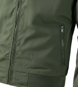 เสื้อแจ็คเก็ตบอมเบอร์ผู้ชายทรงปกติ สไตล์วินเทจ แฟชั่นสตรีทแวร์สุดเทรนดี้ ผลิตจากโรงงานขายส่ง เสื้อผ้าฤดูหนาว คอตั้ง - Product Image 5