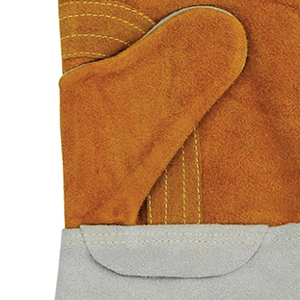 Guantes de Soldadura HOLY SIGNS INTERNATIONAL HSI-0010 de 16 Pulgadas, de Piel de Vaca, con Forro Polar, Resistentes al Calor, al Fuego y a las Salpicaduras de Metal Fundido - Product Image 2