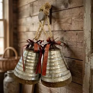 Handmade Metal Christmas Bells Decorative <b>Tree</b> <b>Ornament</b> for Winter Celebration Decor - Product Image 1