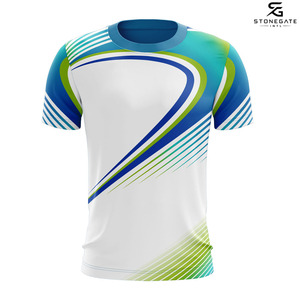 Camiseta Deportiva Sublimada Personalizada para Hombre, Manga Corta, Cuello Redondo, Transpirable, de Secado Rápido, Venta al Por Mayor 2026 - Product Image 1