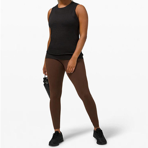 OEM Custom Women <b>Leggings</b> Plus Size High Waist Yoga Pants Breathable Tummy Control Four-Way Stretch Plaid <b>Pattern</b> Gym Fitness - Product Image 2