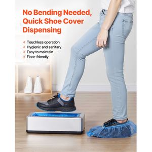 Distributeur automatique de couvre-chaussures de sécurité avec 100 couvre-chaussures jetables antidérapants, convient à la taille US 11 - Product Image 2