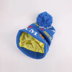 Gorro Deportivo de Punto 100% Acrílico con Pompón, Ropa Deportiva de Primera Calidad, Gorro con Pompón y Forro de Satén - Product Image 6