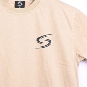 Camiseta Básica de Algodón para Hombre, Cuello Redondo, Ligera, Transpirable, Ecológica, Tallas Grandes, Tops Activos Personalizados - Product Image 2