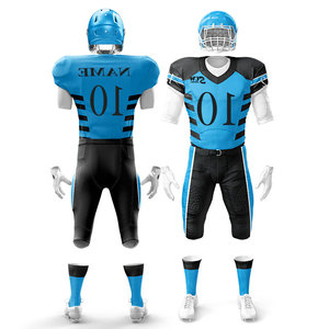 Customized High Quality Breathable American Football Uniform Latest Best Design Sports Jersey Shorts Sets Printed Unisex Adults - Product Image 4