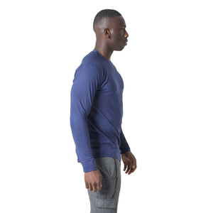 T-shirts de sport pour hommes, coupe ajustée, manches courtes, en Spandex/Polyester, séchage rapide, respirants, écologiques, anti-rétrécissement, imprimés par transfert thermique - Product Image 5