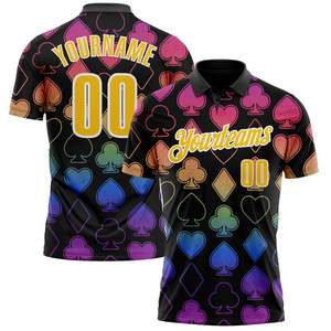 OEM <b>Custom</b> Sublimation Golf Shirt 100% Polyester Polo Sports Team Club Uniform Wholesale Personalized Logo Name Printed Athletic - Product Image 1