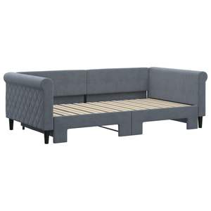 Lit de repos gris foncé 39,4 x 74,8 po avec lit gigogne, sans matelas - Product Image 3
