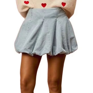 Mini-jupe en jean SO ME Denim Bubble - Product Image 1