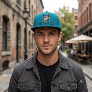 Gorra y Sombrero Snapback Ajustable de 6 Paneles al por Mayor con Visera Plana, Bordado Personalizado de Fútbol, Tela de Lona, Fabricado en Vietnam - Product Image 5