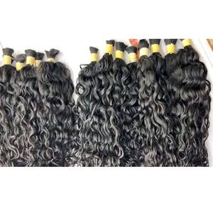 Extensiones de Cabello Humano Virgen sin Trama, con Cutícula Alineada, Ondulado, para Trenzas, Venta al Por Mayor - Product Image 1