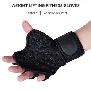 Gants de fitness pour la musculation en salle de sport, avec support pour les poignets, paume rembourrée, design respirant, confort et performance. - Product Image 2