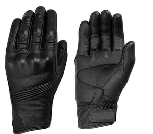 Guantes de Carreras de Cuero para Dedos Completos, Antideslizantes, con Cierre de Gancho y Bucle, Unisex, para Conducir al Aire Libre - Product Image 2