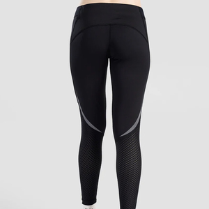 Nuevas llegadas: Leggings deportivos acanalados transpirables con efecto levantacola, de alta calidad, con logo personalizado, sin costuras, impermeables, de elastano. - Product Image 5