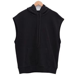 Jersey con estampado personalizado, chaleco sin mangas con capucha, camiseta atlética para gimnasio, camiseta informal con capucha para hombre, camiseta de entrenamiento de verano teñida lisa - Product Image 1