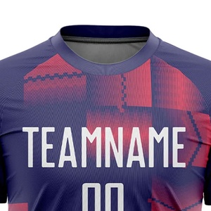 Customized Logo <b>Top</b> Trend Design 100% Polyester All Color Mesh Soccer Jersey Team Wear Logo Mesh Soccer Jersey OEM Service - Product Image 3
