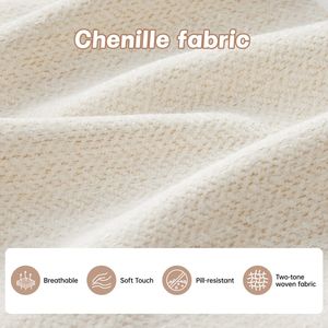Elegante Divano Modulare a Tre Posti in Morbido Tessuto Chenille, Design Trapuntato e Plissettato, Braccioli Ergonomici, per Soggiorno - Product Image 5