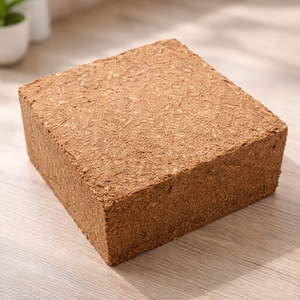 Bloque de Turba de Coco Premium de 75L, 5kg, Triple Lavado, Bajo en EC, Fibra de Coco 100% Orgánica, Procedente de Tamil Nadu - Product Image 1