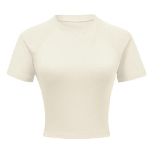 T-shirt court pour femme de qualité supérieure, Fournisseur mondial de mode, T-shirt court pour femme en gros, Fabricant de vêtements de haute qualité, T-shirt en coton - Product Image 4