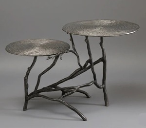Table d'appoint contemporaine et abordable pour salon, table basse ronde en métal faite à la main, mobilier de salon classique - Product Image 6