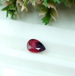 Zafiro natural rosa azul Winza, gema tallada en forma de pera, piedra suelta para la elaboración de joyas, zafiro sin calentar ni tratar. - Product Image 6