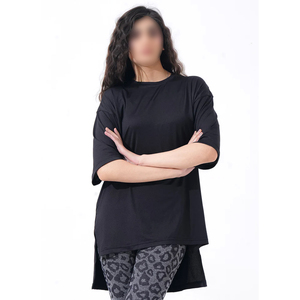 Camiseta Holgada de Gran Tamaño para Mujeres Musulmanas, Estilo Informal, Tejido Suave y Cómodo, para Uso Diario - Product Image 1