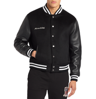 Veste en cuir d'hiver pour homme Avirex USA Natural Varsity Edition, imperméable, respirante, écologique, réversible