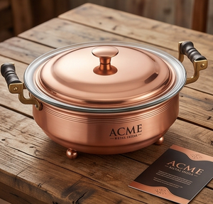 Metal Round Brass Chapati Box in Top Quality Handmade Vintage Design Handle Perfect For Gift Sets and Storing Delicious Chapati - Product Image 5