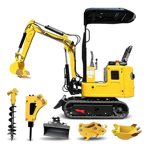 Mini-excavatrice haute efficacité de 1 tonne pour l'agriculture et la construction - Product Image 1