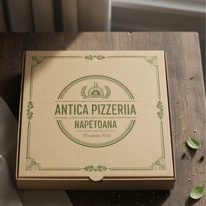Solución Profesional de Empaque para Pizza en Caja de Cartón Cilíndrica, Diseñada para Mantener la Pizza Caliente y Fresca Durante el Entrega - Product Image 1