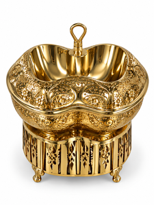Zoravelle Royal Design - Recipiente para Calentar Comida de Acero Inoxidable con Relieve Floral y Acabado Espejo Duradero y Sostenible - Product Image 6