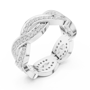 ชุดเครื่องประดับแบบชนบท10K แหวนทองพร้อมเพชรโมอิสซาไนต์สำหรับเจ้าสาว - Product Image 4