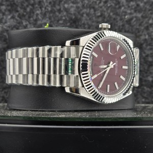 Reloj Mecánico Automático de Acero Inoxidable de 40 mm con Cristal de Zafiro Analógico de 16 mm y 12 mm en Color Verde Oliva Dorado, Reloj de Lujo para Hombre con Fecha - Product Image 1