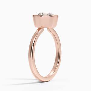 แหวนเพชรทรงโซลิแทร์ขอบเรียบหรูทันสมัย สวมใส่สบาย ดีไซน์ขอบเรียบง่าย - Product Image 6