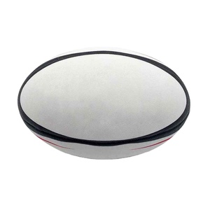 Balón de Rugby Profesional de Cuero con Serigrafía de Logotipo Personalizado al por Mayor, Tamaño 9, Resistente al Agua - Product Image 2