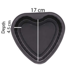 Molde para hornear pasteles con forma de corazón, antiadherente, 17 cm, molde para hornear, apto para horno, utensilio de cocina duradero para postres - Product Image 3