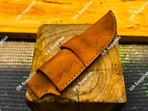 Funda de Cuero de Alta Calidad Hecha a Mano para Cuchillo de Hoja Fija, Duradera, Ligera, OEM, Universal, para Campismo, Caza, al por Mayor - Product Image 3
