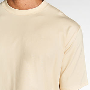 Camiseta de Manga Corta para Hombre, Corte Regular, Color Sólido, Algodón Suave, Transpirable, Ligera, Informal, para Uso Diario, Cuello Redondo - Product Image 3