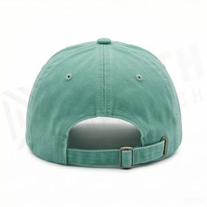 Gorra de Béisbol Verde Menta de 6 Paneles, Ajustable, de Algodón, Unisex, Casual, para Primavera/Verano, Color Sólido - Product Image 2