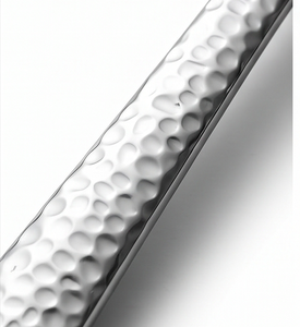 Ensemble de couverts modernes en acier inoxydable avec manche martelé, compatibles lave-vaisselle, pour les mariages et l'usage domestique - Product Image 2