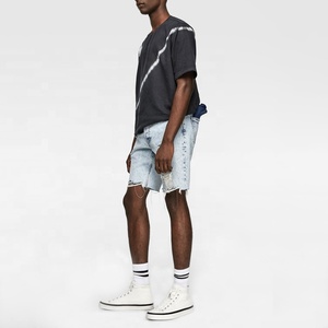 T-shirt en jersey tricoté pour homme, col rond, 200 g/m², 100 % coton, haute qualité, coupe oversize, manches courtes, épaules tombantes, teint uni, respirant - Product Image 4