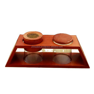 Brûleur d'encens artisanal en bois d'arbre à santal et étoile d'anis, design arabe, Mubkhar, parfum Oud, pour le Ramadan, l'Aïd, les festivals religieux, luxe - Product Image 3