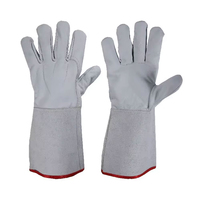 Gants de soudeur résistants à la chaleur et au feu, en cuir de vachette de qualité supérieure, confortables pour le soudage et les travaux industriels