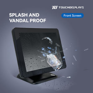 TouchDisplays OEM ODM kare 15 inç çift ekran kasiyer sistemi pos makinesi terminali takı mağaza için - Product Image 4